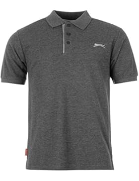 Slazenger Herren Poloshirt Polohemd Kurzarm Kragen-Ansatz Sommer Freizeit Top