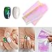 Shot--In 5 Colors Newest Broken Glass Foils Finger DIY Nail Art Stencil Decal Stickers