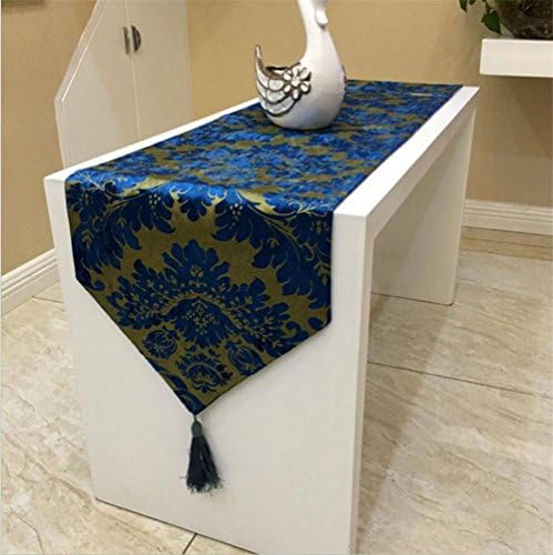 ADDMAT® Table Runner Simple European and American style French Bronzing Sideboards Bucket cabinet Shoebox TV cabinet coffee table tablecloth rose Red green blue , A