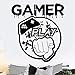 Produktbild Xzfddn Gamer Love Wall Decal Spiel Spielen Controller Wandaufkleber Kinder Schlafzimmer Vinyl Wandkunst Decals Removable Games Wall Murals