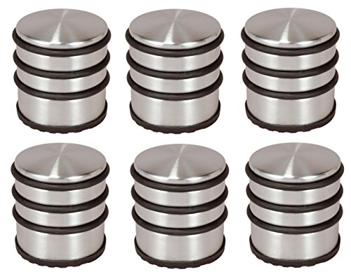 iapyx® Türstopper Türpuffer hoch Edelstahl 6 Stück Set