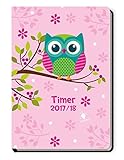 Schülerkalender EULE 2017/2018 - Schulplaner 17/18 - 1 Woche auf 2 Seiten, A5 by 