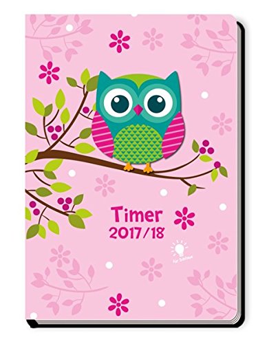 Schülerkalender EULE 2017/2018 - Schulplaner 17/18 - 1 Woche auf 2 Seiten, A5