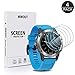 Price comparison product image MWOOT 4PCS Screen Protector Glass Tempered Compatible with Garmin Quatix 5, 9H Hardness Scratch Resistant Glass Cover for Smartwatch Screen Protection