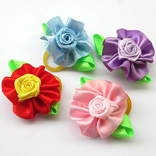 12pcs-Mix-Lots-Pet-Dog-Hair-Bows-Two-Tone-Flower-Rubber-Band-Party-Dog-Grooming