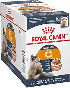 Royal Canin Intense Beauty Chunks in Gravy Adult Cat Food, 1.02 Kg, Case of 12