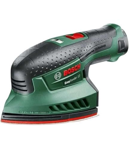 Levigatrice A Delta Bosch PDA 180 - 180W, Blocco SDS, Con Fogli Abrasivi, Blu/Rosso - Foto 9