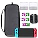 Produktbild Wemk Zubehörset für Nintendo Switch – Schutzset enthält schwarze Tasche, Spieleboxen, Displayschutzfolien, Silikonschutz für Controller, Reinigungskits