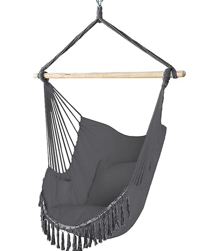 tectake - Hangstoel ligbed Maja - zwart | Leen Bakker