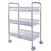 Produktbild Lifewit Küchenwagen mit Rollen, Schmal Servierwagen Rollwagen Küchenregal, aus Kohlenstoffstahl für Küche/ Bad/ Spielzimmer/ Balkon/ Waschküche/ Büro, 3 Etagen, Grau