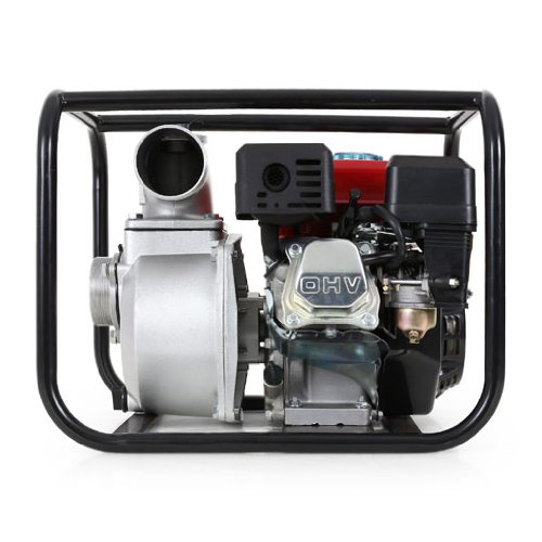 EBERTH 3″ Benzin Wasserpumpe Motorpumpe Gartenpumpe (60.000 l/h, 6,5 PS Benzinmotor, 3 Zoll Anschluß, Förderhöhe max.: 30 m, Ansaughöhe max.: 7 m, Seilzugstart) - 5