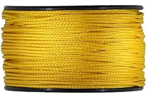 JIG PRO SHOP Air Force Gold 1.18mm x 125' Micro Cord Paracord - Made in The USA