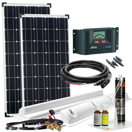 Offgridtec Wohnmobil Solaranlage XL, 200 W, 12 V Komplettsystem Caravan Solarkit, 002735
