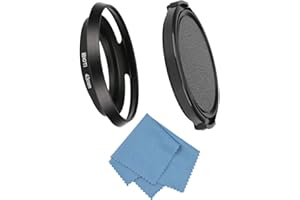 SIOTI Kamera 43mm Gegenlichtblende, Mattbehandlung innen, Aluminiumlegierung, Aush?hlungsstil, Ultra d¨¹nn, Kompatibel mit Allgemeinen Kameraobjektiven von Nikon Canon Sony Und Andere