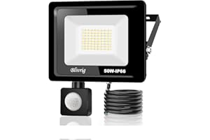 JEFEDANA led strahler mit bewegungsmelder außen 50W,5000LM LED Strahler Außen mit Bewegungsmelder IP66 Scheinwerferled aussenstrahler mit bewegungsmelder Kaltes Weiß 6000K Außenstrahler LED Fluter Flutlicht