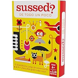 SUSSED DE TODO UN POCO (Divertidísimo y familiar juego de conversación de cartas) (Descubre quién conoce mejor a quién)