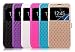 Samsung Galaxy J7 2016 (J710) Genuine Leather Case Flip Cover Case, Nnopbeclik® PU Leather Flip Case Protective Cover Shell Prints Flower Pattern Back Case Cover Wallet with STAND FUNCTION AND CARD SLOT AND CLIP View Window avec fenêtre d 'ouverture Shock Absorbing Mirror Protective Mobile Phone Case Crystal Glitter Rhinestone Flower Case Cover Bumper for Samsung Galaxy J7 2016 (J710) 5.5 Inch