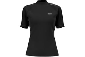 HDTIYUYP Rash Vest Womens UPF - Swim Shirts Ladies UV Swim Top Rash Top Female Surf Top Rash Guard Water Sport Swim Tee Quickdrying Beach Wet Top