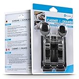 Novaato Magnetisches Schrankschloss, 4x Schlösser Als Unsichtbare Kindersicherung Für Schränke-Schubladen, Ideal für dunkle Möbel - 8