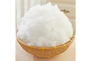 TEXTILE WISE Hollowfibre Grade Stuffing for Filling Toys / 100% Soft Virgin Hollow Fibre Cushion Filling, Pillows Craft, Dolls, teddy Bear, Toppers, Pet Beds (500Gram)