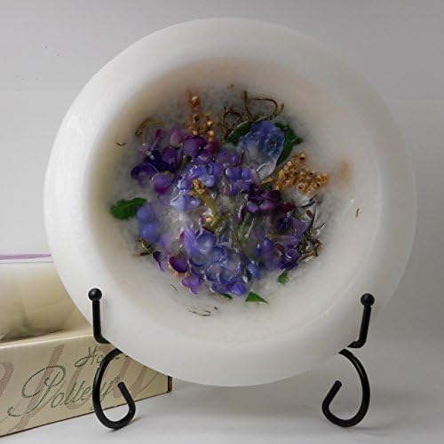 Habersham - Lilac Blossom Wax Pottery Bowl 7 Inch With Free Stand