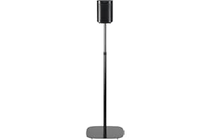 Mountson Floor Stand for Sonos One, SL & Play:1 (Single Pack, Black)
