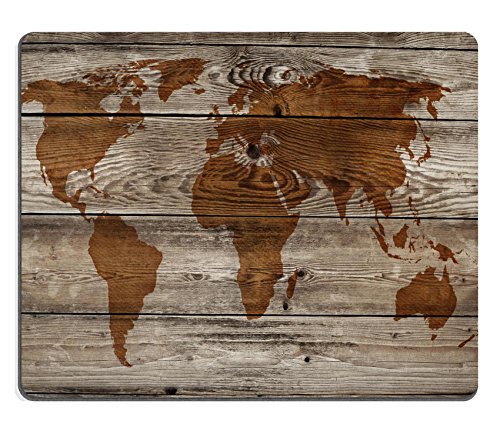 MSD Natural Rubber Gaming Mousepad vintage map of wooden background IMAGE 21226325