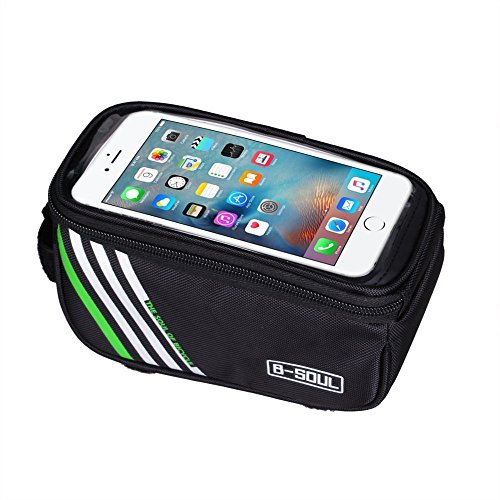 Fahrrad-Rahmentasche, FTUNG 5,7 Zoll Lenkertasche, Handytasche, Fahrradtasche und Handy-Halterung Oberrohrtasche für Android & Larger iPhone. ex. iPhone 7 & 7 Plus, Samsung Galaxy S7 & 7 edge , Google Nexus or Pixel series Smartphone - 7