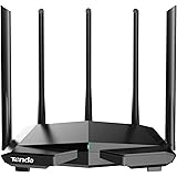 Tenda RX1 Pro Wi-Fi 6 WLAN Router (AX1500 Dualband 5GHz: 1201Mbps+2.4GHz: 300Mbps), 5*6dBi Hochgewinnantennen, Ethernet-LAN/W