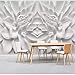 Produktbild Knncch 3D Tapete Benutzerdefinierte Moderne Wandbilder Hintergrundfotografie Weiße Reine Blume Schlafzimmer Wohnzimmer Tapeten-280X200Cm