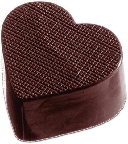 Chocolate World Textured Heart Chocolate Mold, 32 Forms by U Chocolate for the World