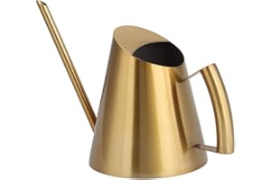 Nikou Arrosoir - arrosoir en Acier Inoxydable arroser Vase Longue Bouche arrosage Fleurs de Jardin Plantes Outil Fleur(1500ml)