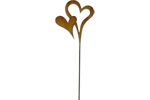 levandeo - Decorazione da Giardino a Forma di Cuore, 13 x 58 cm