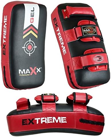 Pair Pad Thai Boxing Arm Mma Strike Focus Muay Punch Shield Training Kick Target Curved Foot Pro Black Pads Multi Colours