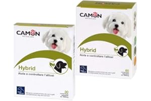 CASEETO Offerta Multipack. Due Confezioni da 60 compresse cad. di Hybrid Contro la lacrimazione e l'alitosi Cane e Gatto