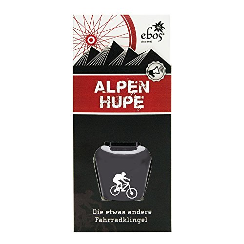 ebos Alpenhupe, unterschiedl. Motive/Farben – Kuhglocke als Fahrradklingel ✓ Einhändige Bedienung ✓ Für alle Fahrräder geeignet | Große Fahrrad-Glocke | Witterungsbeständige Fahrradschelle als Accessoire | Laute Klingel für jeden Lenker - 2
