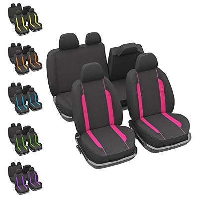 DBS - Housses de sièges - Voiture/Auto - Rose - Universelles - Anti-dérapant - Lavable