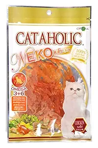 Cataholic Neko Chicken Jerky Sliced Cat Treat, 30 g (Pack of 5)