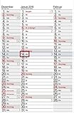 3-Monatskalender - Streifenplaner 2019 - Wandkalender / Bürokalender (30 x 59 geöffnet) - mit Datumsschieber - mit Jahresübersicht by