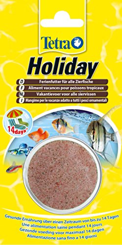 TetraMin Holiday Ferienfutter (Gelfutterblock Fischfutter für eine ausgewogene Ernährung aller Zierfische über einen längeren Zeitraum der Abwesenheit bis zu 14 Tagen), 30 g