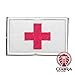 Produktbild Cobra Tactical Solutions Medic Patch, Bestickt, Airsoft Paintball Klett Emblem Abzeichen (Weiß)
