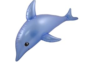 Party2u Inflatable Dolphin 53cm, Blow-up Seaside Beach Inflatable Toy Party Accessories