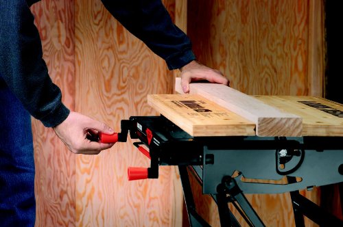 Black+Decker Workmate, Universal-Werkbank, Spanntisch, einhändig bedienbar, Vertikalzwinge für große Werkstücke, massive Stahlkonstruktion, klappbarer Rahmen, 2 Arbeitshöhen, 250kg belastbar, WM825 - 8