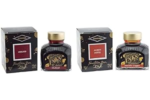 Diamine - Tinta estilográfica 80ml, paquete de 2 - Sangre de buey y cobre antiguo