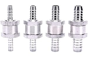 MSA Non Return Valve Inline 6mm 8mm 10mm 12mm One Way Fuel Air Water Pipe Petrol Diesel (6MM)
