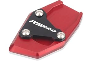 Motorcykel Nytt sidostöd Kickstand Pad Förlängning Förstoringsplatta Tillbehör Delar som är kompatibla med Aprilia RS660 Rs 6