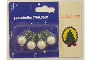 FDL 4 White, Push in Spare Bulbs. Suitable for 140 Berry Lights. 7v 0.35W