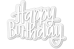 Luvadeyo Stanzschablone, Stencil für Scrapbooking, Fotopapier, Karten, Handwerk Prägen DIY Herstellung Geburtstag Geschenk