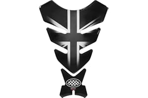 ‎BIKE-LABEL BIKE-label Tankpad 3D Union Jack SilverTankschutz kompatibel für Triumph 500720VA