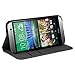 Produktbild PhoneNatic Kunst-Lederhülle für HTC One M8 Book-Case schwarz Tasche One M8 Hülle + 2 Schutzfolien